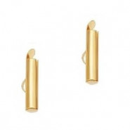 Slide end tubes 25mm - Gold